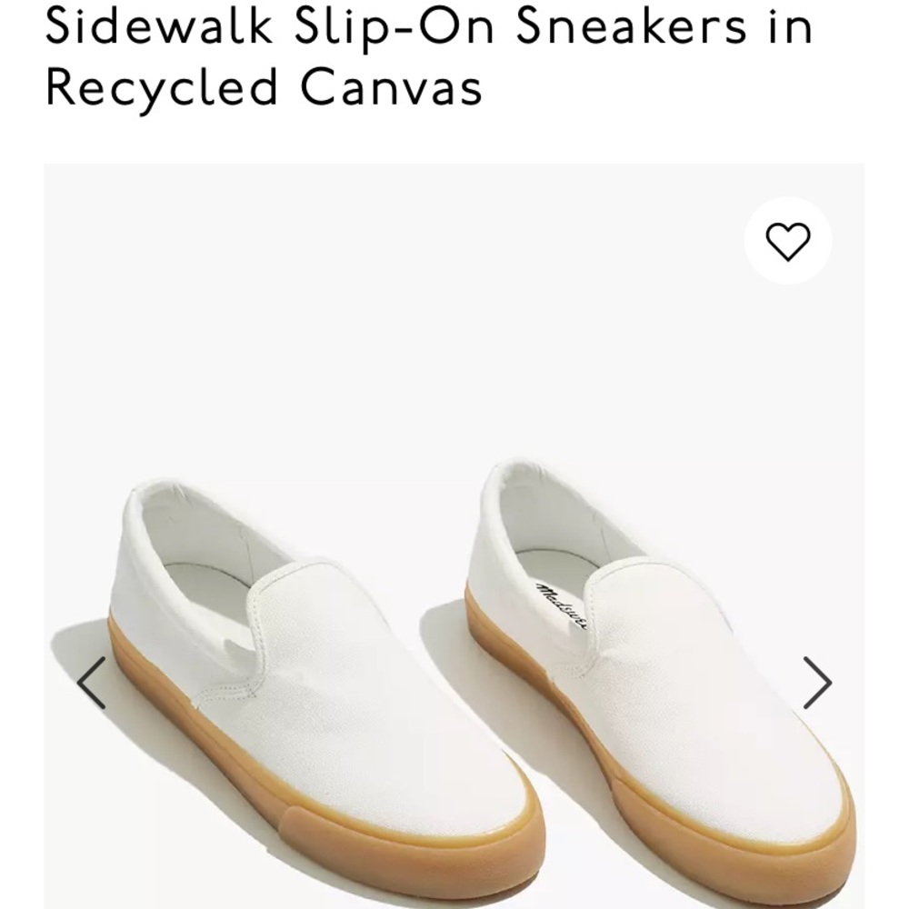 Slightly worn Madewell slip on sneakers